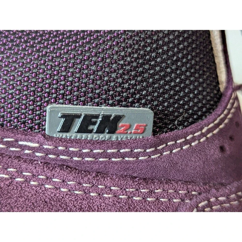 LL Bean Women's Snow Sneaker Boots TEK 2.5 PrimaLoft Purple 7.5 M 3-Straps